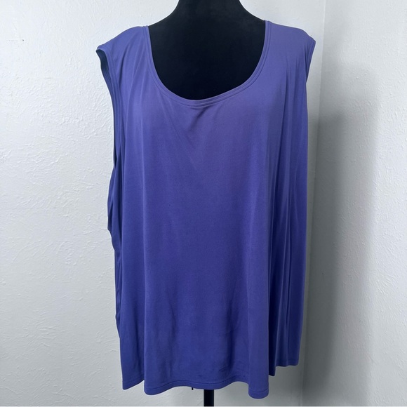 Eileen Fisher Set Women's Purple Sweater Cardigan and tank Sz:3X - Picture 3 of 15